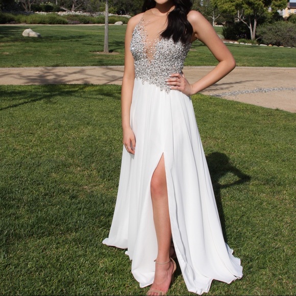 terani couture white dress